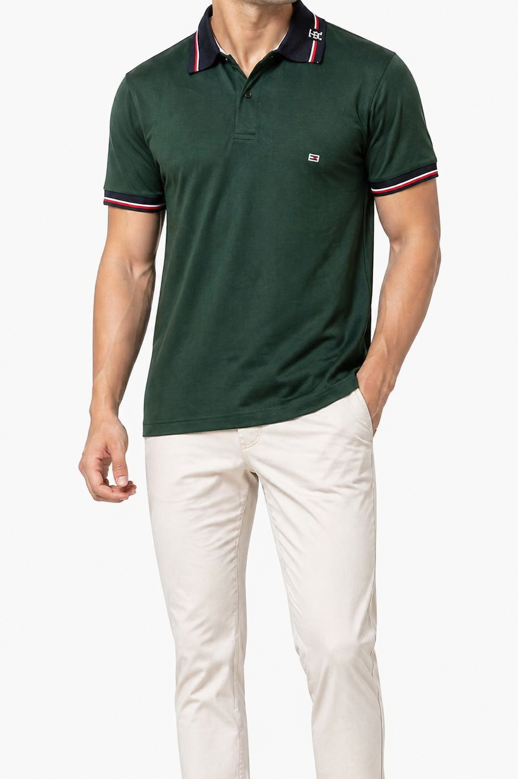 Deep Green Slim Fit Polo