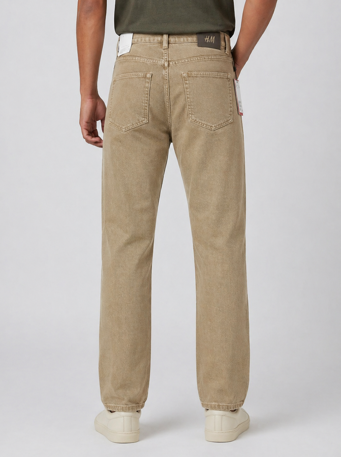 Men’s Premium Khaki Straight Fit Denim Jeans